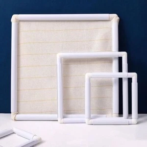 Multi Size Square Embroidery Frame Plastic Cross Stitch Hoop DIY Embroidery Hoop - Picture 1 of 15