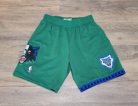 Mitchell And Ness Minnesota Timberwolves Swingman Shorts Size Medium Green NWT Cover