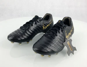 Nike Legend VII 7 Elite FG Cleats Black Gold Men Sz 6 Women Sz 7.5 AH7238 077 - Picture 1 of 8