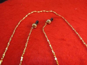 Lunettes Support 20 INCH 14KT Plaqué Or 2MM Chaîne Singapour - Photo 1 sur 2