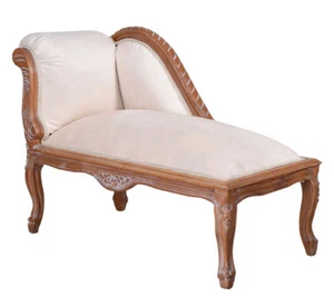 Barock Liege Antik Ottomane Rokoko Sofa Sitzbank Salonsofa Chaiselongue Landhaus - Imagen 1 de 4