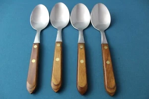 4 Place Oval Soup Spoons Washington Forge TOWN & COUNTRY USA LIGHT USE 8" - Picture 1 of 5