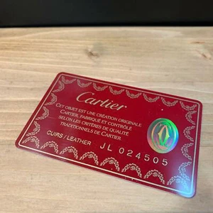 Cartier Official Warranty Leather item (S) - Picture 1 of 3