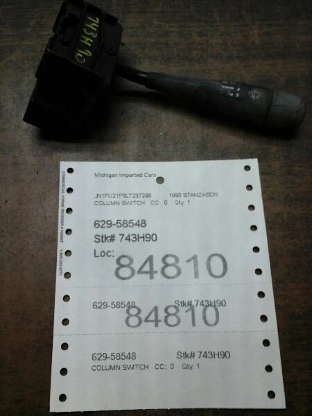 Interruptor de columna limpiaparabrisas convertible compatible con 89-94 240SX 99554 Foto 1 de 1