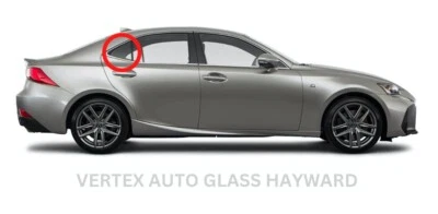 Vidrio de ventilación trasera lado derecho pasajero 14-20 Lexus IS250 IS350 IS200t IS300 26024 Foto 1 de 2