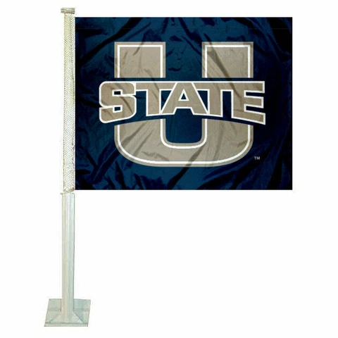 Utah State Aggies Car Auto Window Flag Cover