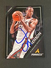 John Henson Signed 2013-14 Panini Pinnacle Card Auto Bucks NBA Autograph COA