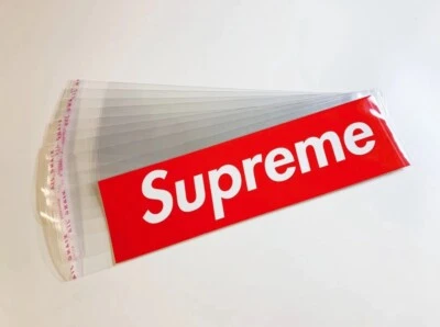 Supreme Box Logo Sticker Protection Sleeve Holder Protectors (10 Sleeves)