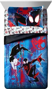 Spider-Man "Across the Spider-Verse Glitch" Kids Reversible Bed Set-AB0BLCV7FLJ1 - Picture 1 of 8