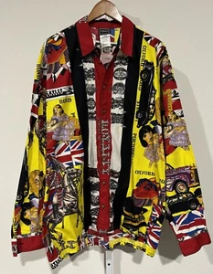 90's VERSACE Beatles Sex Pistols Rock n Roll Royalty size XXL RARE - Picture 1 of 24
