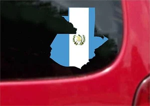 2 (PCS) Guatemala Outline Map Flag Decals Stickers Full Color/Weather Proof - Picture 1 of 2