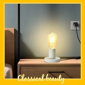 Polished Metal Desktop Lamp Base E26 E27 Screw Light Bulb Holder Base Sockets... - Picture 1 of 8