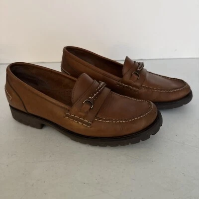 Мокасины Bass Martita женские размер 7 M коричневые с выступающей подошвой верхние швы поддержка арки - Изображение 1 из 4