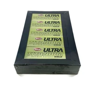 NEW Wilson Ultra Titanium Maximum Distance Gold Golf Balls 15 count Sealed - Picture 1 of 6