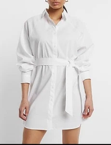 Nuevo con etiquetas Vestido Camisa Express Blanco Novio Popelina Portofino Talla XS $78 - Imagen 1 de 1