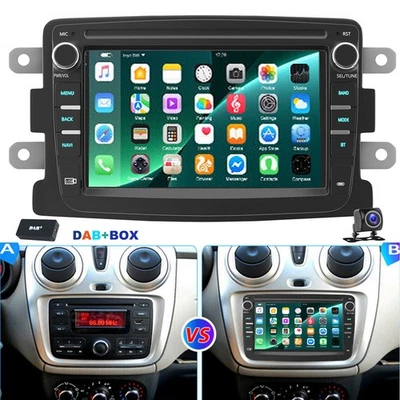 7" Android14 DAB+ Autoradio Navi SWC Für Renault Dacia Duster Logan Dokker Lodgy - Bild 1 von 4