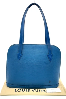 Auténtico Bolso de Mano Louis Vuitton Epi Toledo Cuero Azul Lussack M52285 con D SK120006 Foto 1 de 4