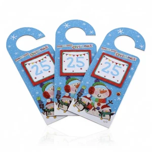 Paquete de 3 almohadillas para colgar puertas cuenta regresiva de Navidad decoración de Navidad Reino Unido - Imagen 1 de 9