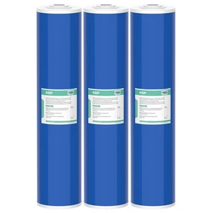 1-3 Pack 20"x4.5" KDF GAC Big Blue Whole House Water Softener Filter Replacement - Picture 1 of 11