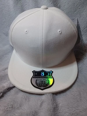New With Tags KB Ethos Premium Headwear White Fitted Size 8 Cap - Image 1 of 4
