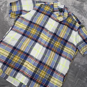 VTG Gitman Bros Men's Button-Front Shirt Size XXL Linen - Picture 1 of 14