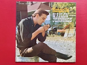 Waylon Jennings ‎– Hangin' On 1968 RCA Victor LSP-3918 Jacket/Vinyl EX/VG+ - Picture 1 of 9