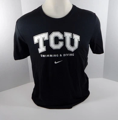 Camiseta negra de natación y buceo Texas Christian University TCU para hombre S Foto 1 de 3