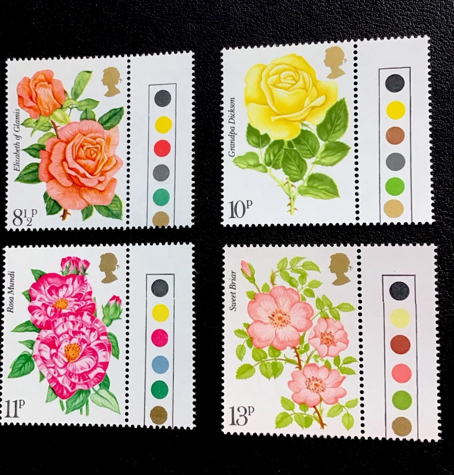 GB 1976 Roses- Centenary of Royal Rose Society SG1006-9  MNH With Traffic Lights - Image 1 of 1