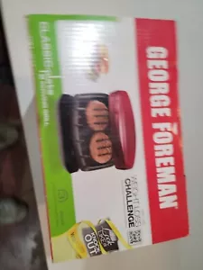 George Foreman 2 Serving Classic Plate Elect. Grill Easy Clean Indoor New In Box - Picture 1 of 4