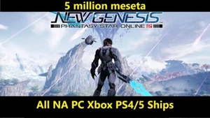 PSO2 New Genesis 5 million Meseta 5M NA PC XBox PS4 PS5 Phantasy Star Online 2 - Picture 1 of 3
