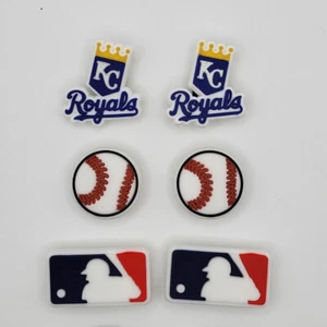 Dijes de zapatos de cocodrilo del equipo de béisbol de los Kansas City Royals de la MLB - 6 piezas - Imagen 1 de 1
