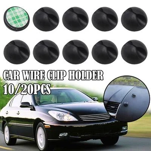 10/20Pcs Wire Clip Black Car Tie Cable Holder Mounts 1K9B Self-Adhesive O1O4 - Picture 1 of 13