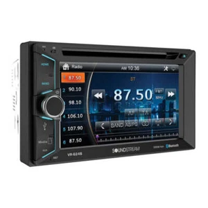 Soundstream VR-620HB 6.2” 2-DIN Touchscreen DVD/CD Headunit w/ Android PhoneLink - Picture 1 of 6