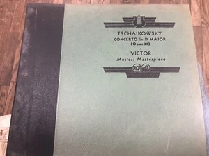 JASCHA HEIFETZ TSCHAIKOWSKY CONCERTO IN D MINOR FOR VIOLIN 78RPM 4-DISC SET 1012 - Picture 1 of 11