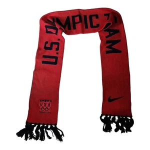 Official 2010 Team USA Vancouver Olympics NIKE Red Blue Scarf 5.5 ft long Nike - Picture 1 of 5