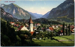 Panoramablick auf Meiringen, Bern, Schweiz Postkarte - Bild 1 von 2