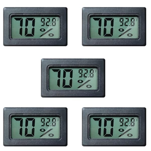 Digital Hygrometer Indoor Outdoor Hygrometer Thermometer (°F) for Home Car Green - Picture 1 of 12