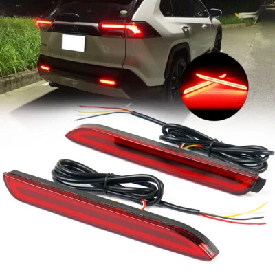 2x Rear Bumper LED Brake Light Stop Lamp for Toyota Harrier 99-03 RAV4 2019-2020 - Image 1 of 4