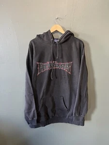 Vintage Y2K Mens Black No Wimps Pullover Hooded Sweater Size 3XL - Picture 1 of 3