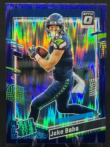 Jake Bobo 2023 Donruss Optic PURPLE SHOCK PRIZM #288 Seahawks Rated Rookie RC - Picture 1 of 2