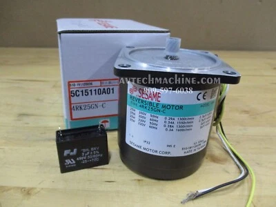 4RK25GN-C Sesame Induction Reversible Motor 220V - Image 1 of 3