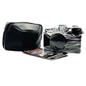 Fotocamera promozionale 35 mm TIME Magazine pellicola nuova con custodia e inserto - Foto 1 di 6
