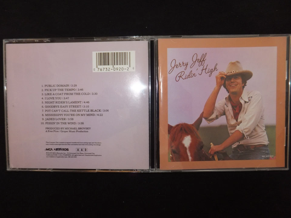 CD JERRY JEFF WALKER / RIDIN' HIGH / - Photo 1/1