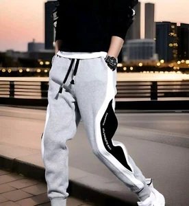 Men's Loose Casual Sport Cool Patchwork Design Running Joggers XL - Picture 1 of 12