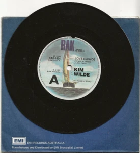 KIM WILDE LOVE BLONDE RARE ORIGINAL SINGLE FROM AUSTRALIA - Picture 1 of 2