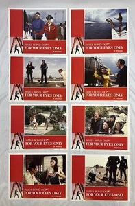SET OF 8 “FOR YOUR EYES ONLY” 1981 ORIG MOVIE LOBBY CARDS 11”x14” JAMES BOND 007 - Picture 1 of 9