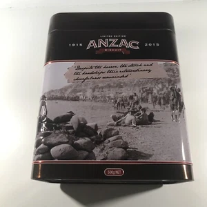 ANZAC Biscuit Collectable Tin Limited Edition 100 Years Gallipoli 1915-2015 - Imagen 1 de 9