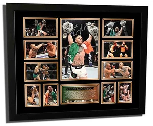 CONOR MCGREGOR UFC CHAMPION POSTER SIGNED LIMITED EDITION FRAMED MEMORABILIA - Picture 1 of 6