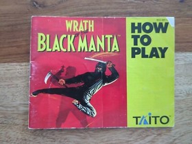 Wrath of the Black Manta - Nintendo NES- Manual Only **NO GAME!