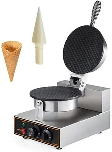 Macchina Gelatiera Elettrica Cono 110V Antiaderente Testa Singola Rotolo Uovo - Foto 1 di 7